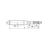 Solid carbide milling End mill Hard machining HM-2EP - Makotools Industrial Supply Tools for Metal Cutting